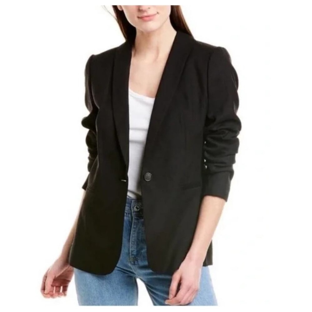 J.Crew Parke Wool Blazer Black Classic Tailored Workwear Jacket, size 2 - Picture 13 of 15